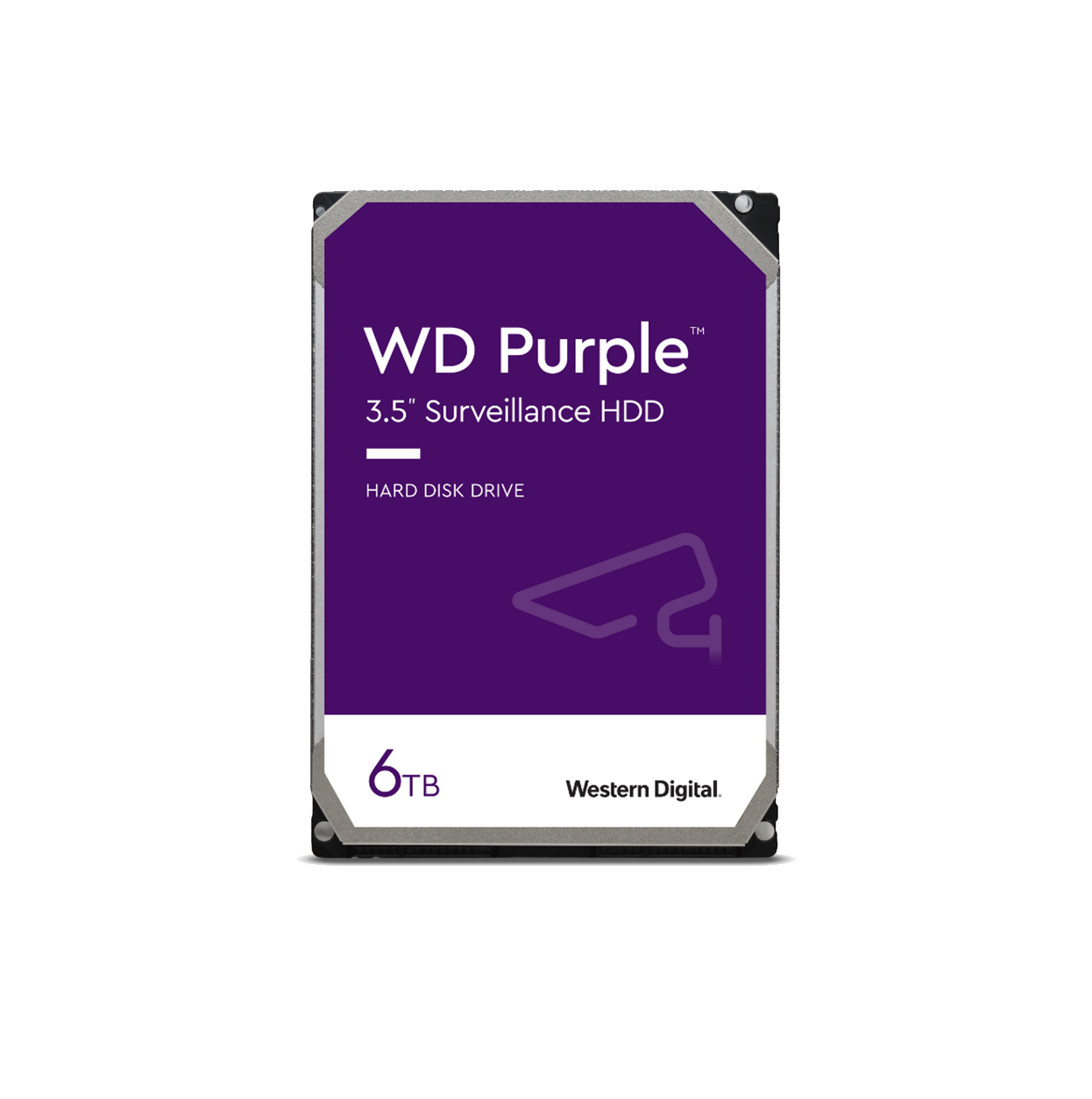 Western Digital HD Purple Surveillance Hard Drive, 6TB, 5400RPM